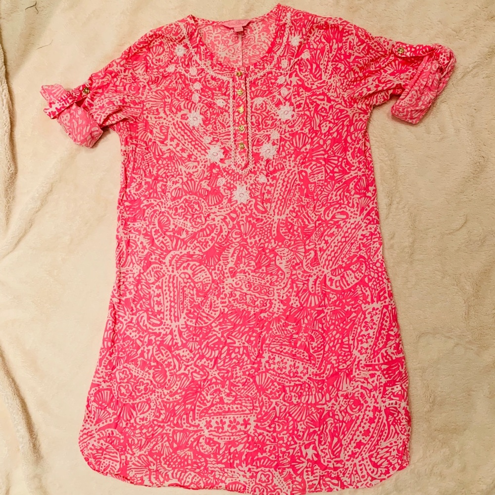 Lilly Pulitzer girls swim coverup sz XL